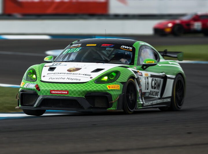 Eric Filguerias during Pirelli GT4 America SprintX practice at the Indianapolis Motor Speedway, 10/6/2022 (Photo: Fabian Lagunas/SRO Motorsports Group)