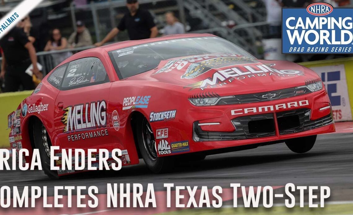Erica Enders completes NHRA Texas two-step with win in Dallas