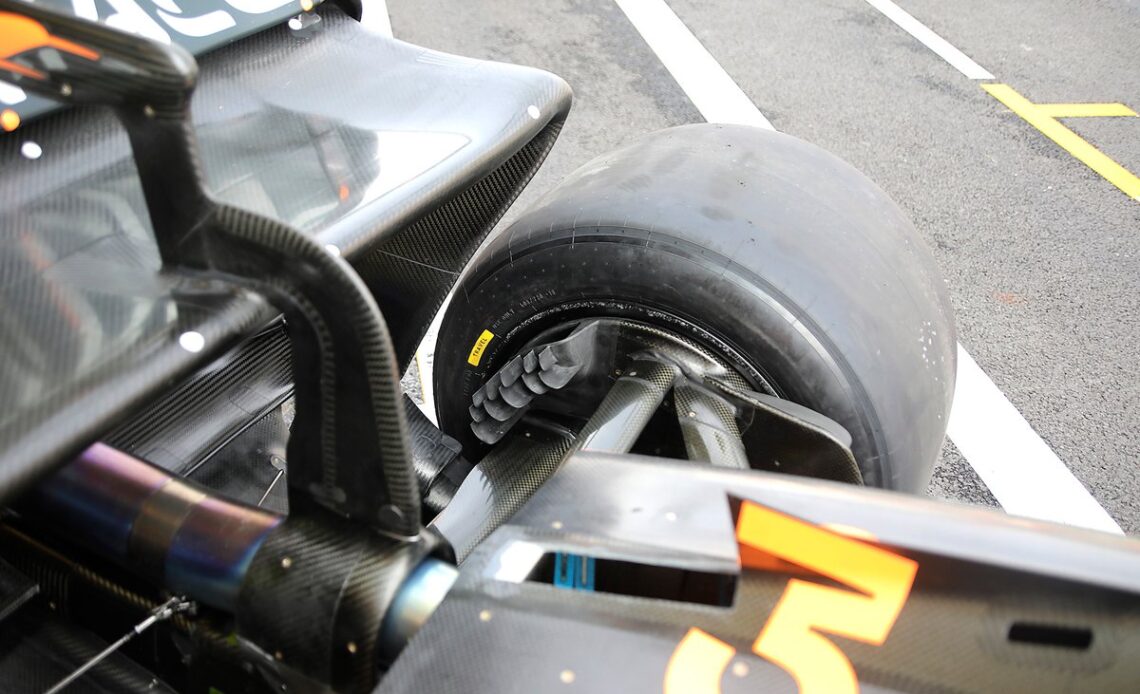 McLaren MCL36 rear suspension