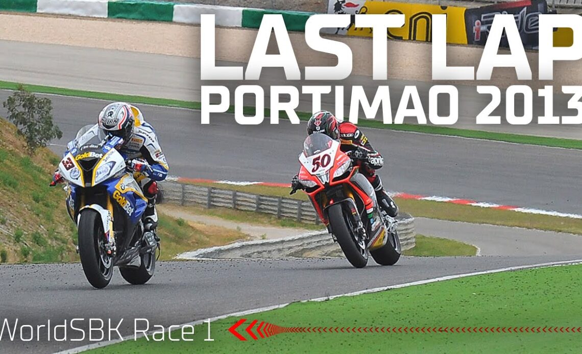 FULL LAST LAP: Melandri pips Guintoli in Race 1 at Portimao in 2013 | #PRTWorldSBK