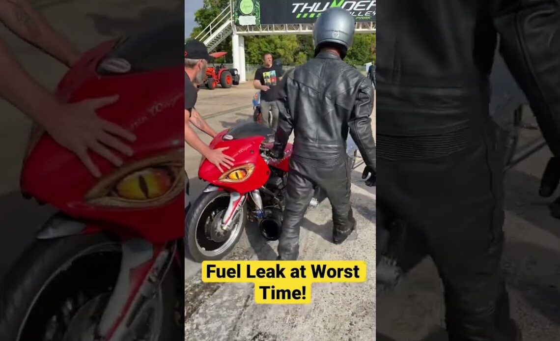 Fuel Leak on Turbo Drag Bike