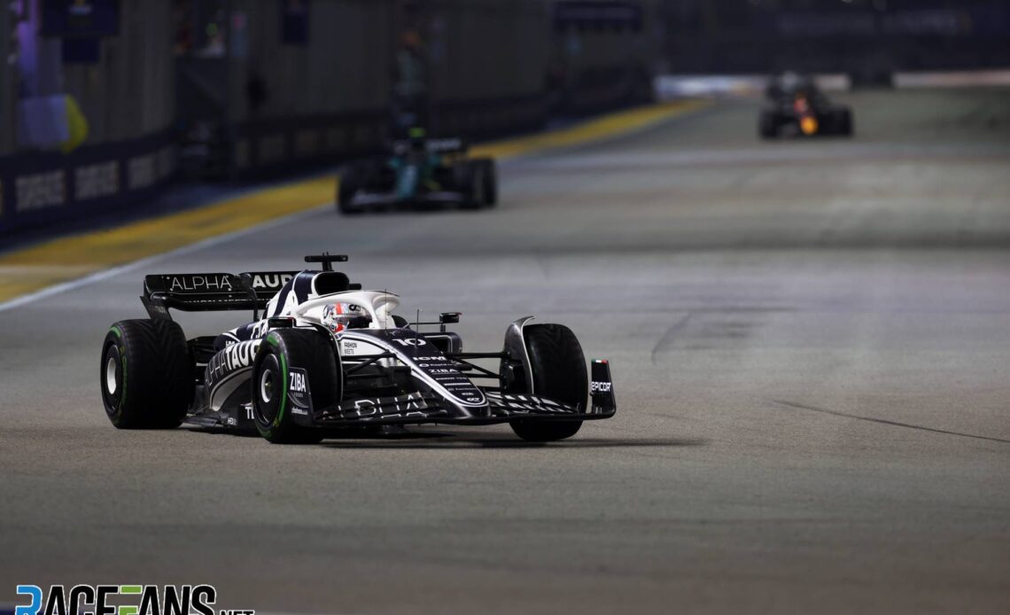 Pierre Gasly, AlphaTauri, Singapore, 2022