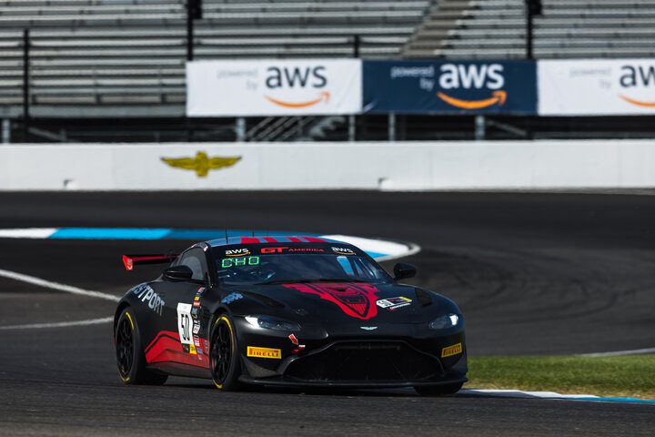 Ross Chouest practicing for GT America at Indianapolis, 10/6/2022 (Photo: Fabian Lagunas/SRO Motorsports Group)