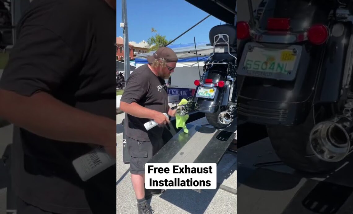 How He Got A Free Motorcycle Exhaust Installation!
