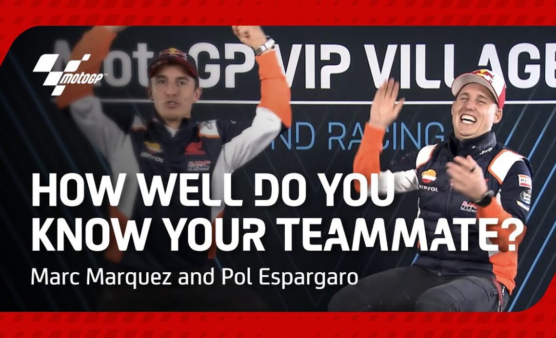 How well do Marc Marquez and Pol Espargaro know each other? 🤔