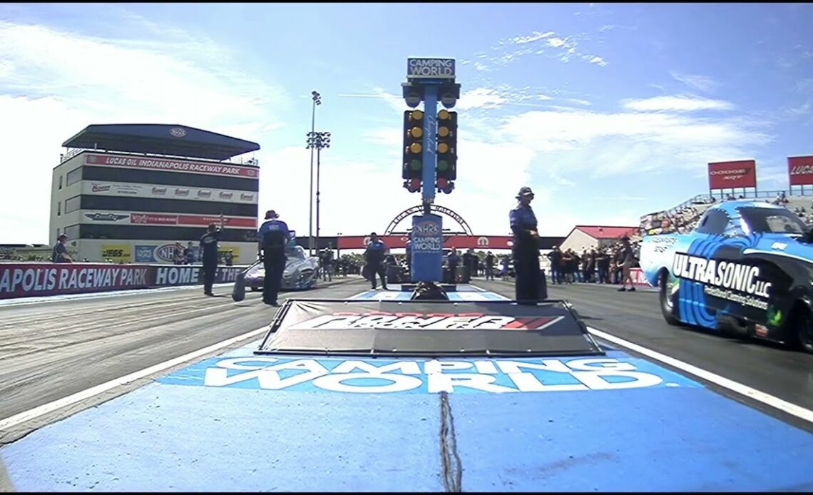 Jake Guadagnlo, Phillip Esz, Top Alcohol Funny Car, Qualifying Rnd1, Dodge Power Brokers, U S  Natio