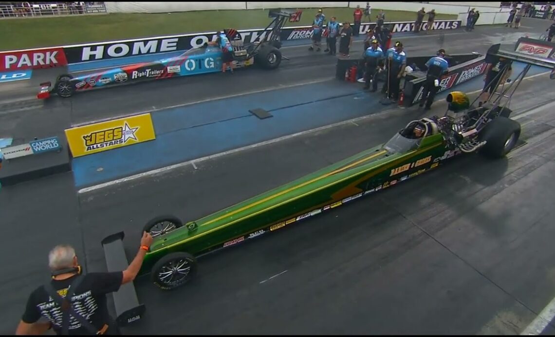 Julie Nataas, Casey Grisel, Top Alcohol Dragster, Jegs All Stars, Semi Finals Dodge Power Brokers, U