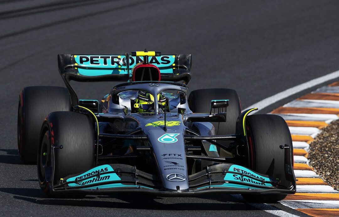Lewis Hamilton on track on Saturday in Zandvoort, Netherlands for Dutch Grand Prix, LAT Images