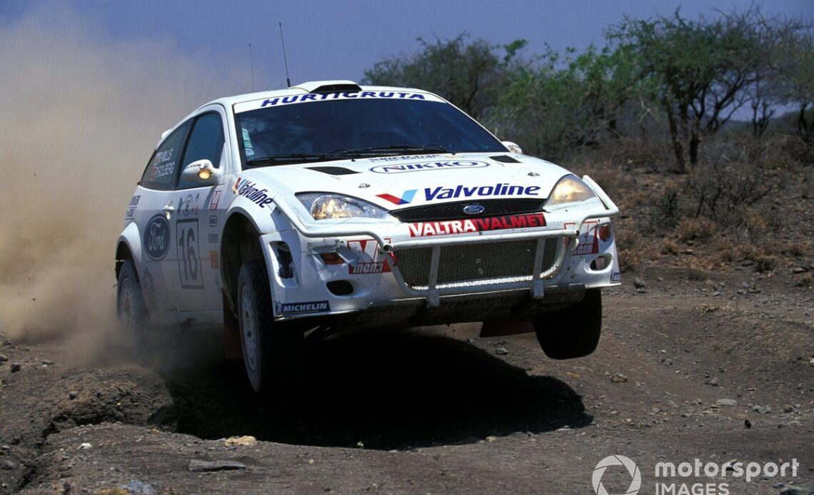 Solberg's father Petter earned his first WRC works deal with M-Sport in 1999
