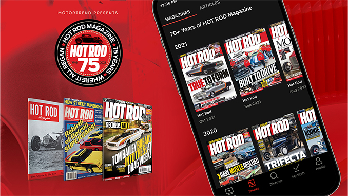 MOTORTREND’s Iconic HOT ROD Brand Celebrates 75 Years by Giving Fans Over Seven Decades of Free Digital Magazine Content