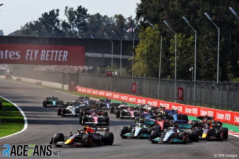 Race start, Autodromo Hermanos Rodriguez, 2022