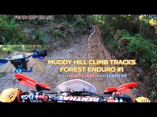 Muddy Hill Climb Tracks Forest Enduro #1 (crash)