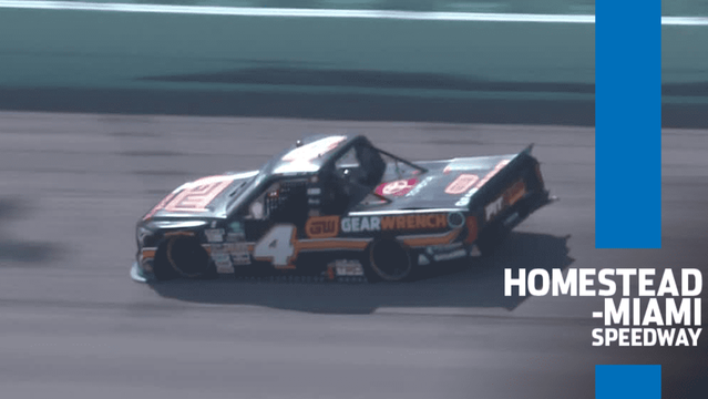 Nemechek loses a tire, makes wall contact at Homestead