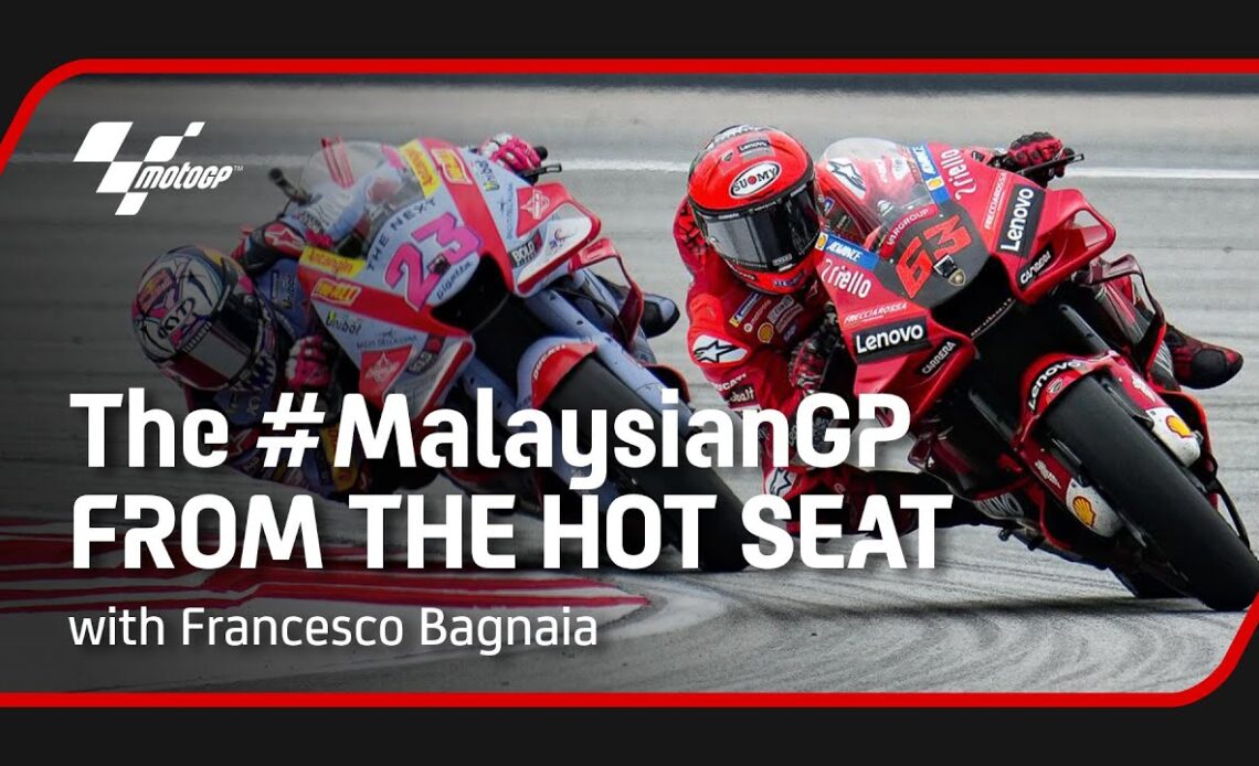 One hand on the trophy 🏆 | The 2022 #MalaysianGP from the hot Seat with Francesco Bagnaia