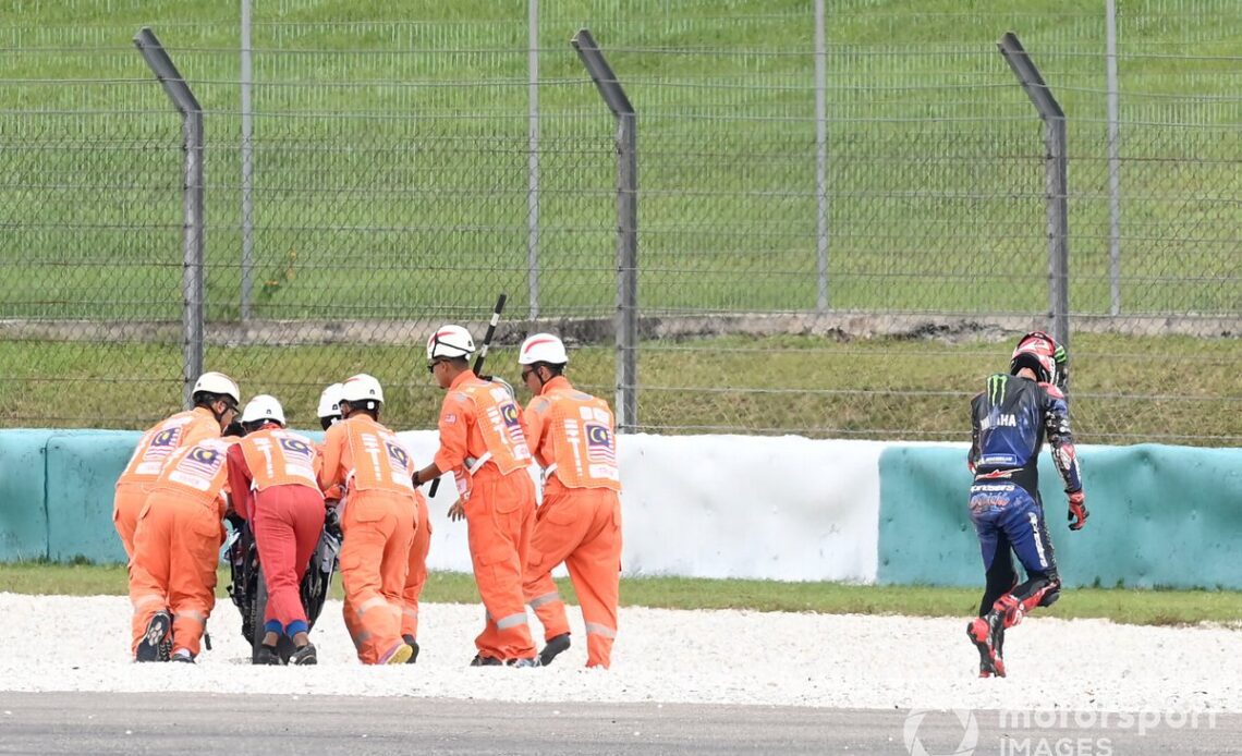 Fabio Quartararo, Yamaha Factory Racing crash
