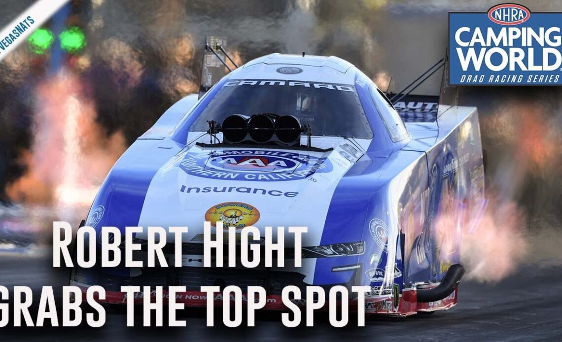Robert Hight grabs the top spot Friday at NHRA Nevada Nationals