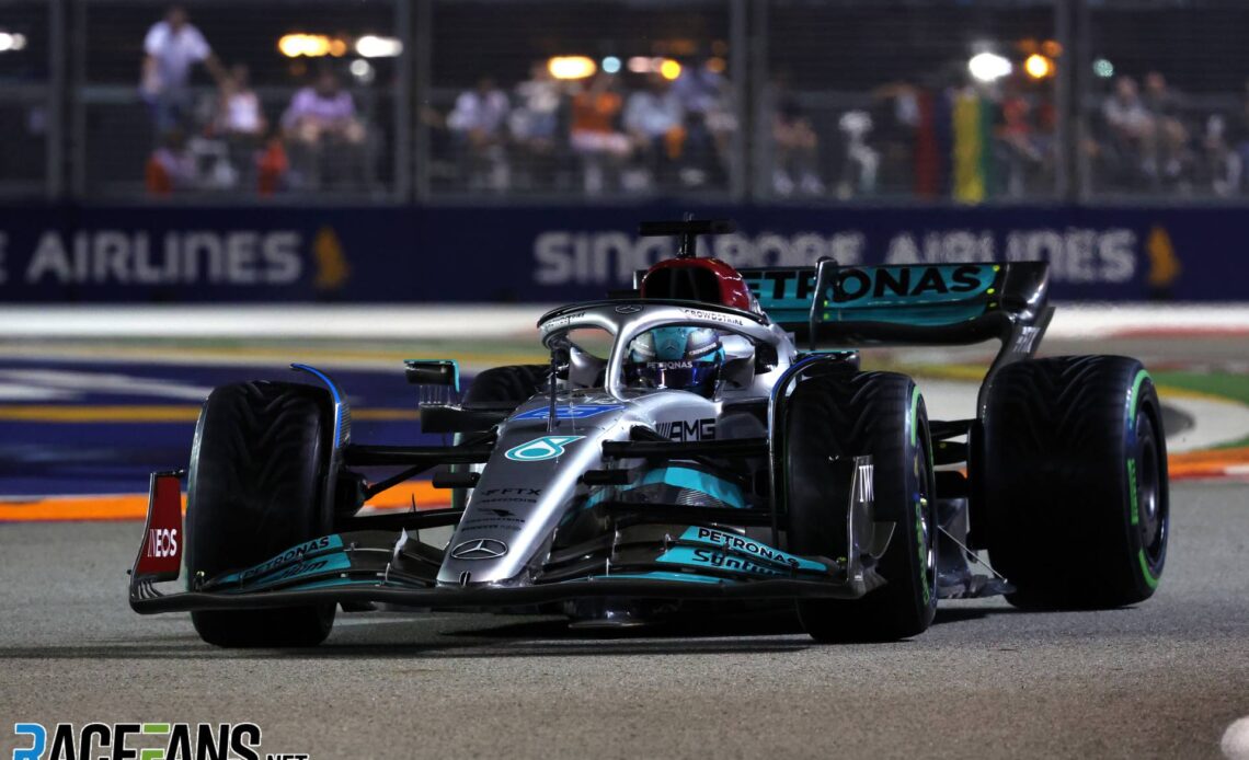 George Russell, Mercedes, Singapore, 2022