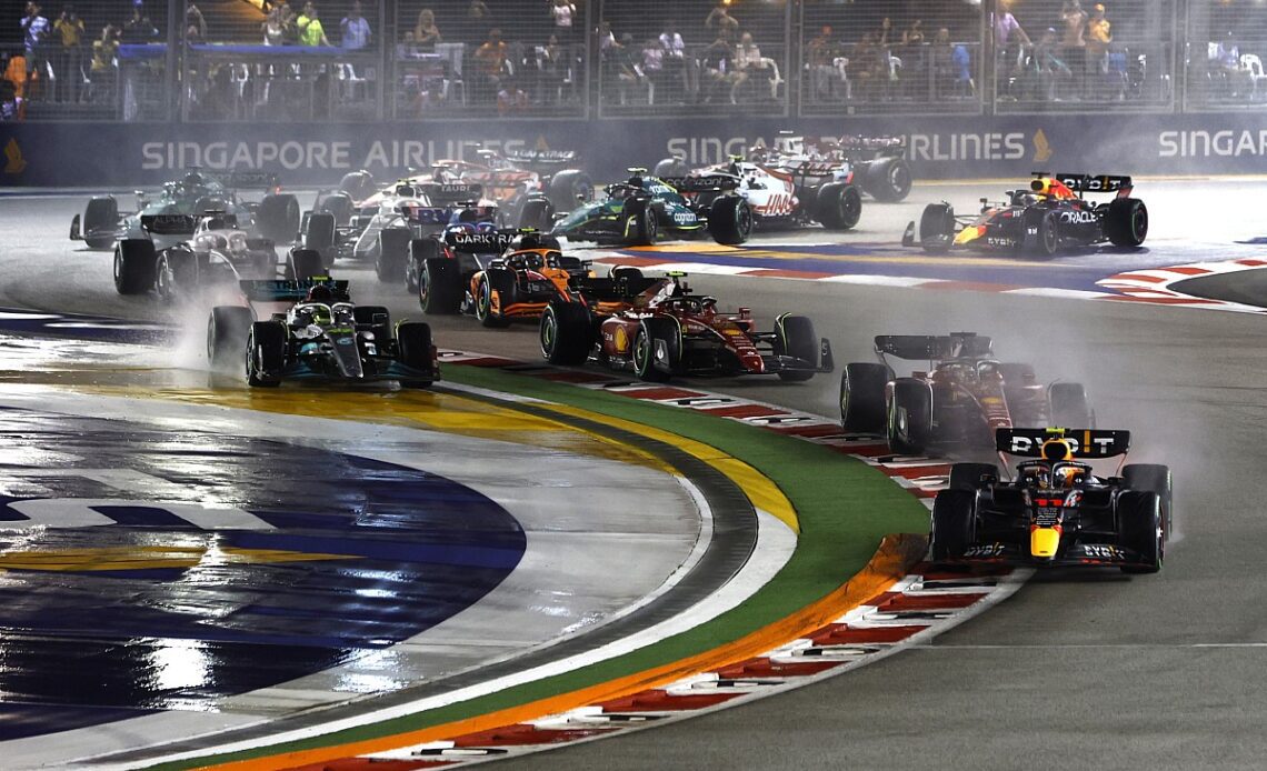 Sergio Perez wins Singapore GP