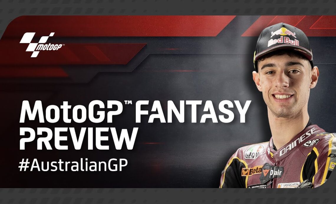 Sorting Tony Arbolino's #MotoGPFantasy team | #AustralianGP 🇦🇺