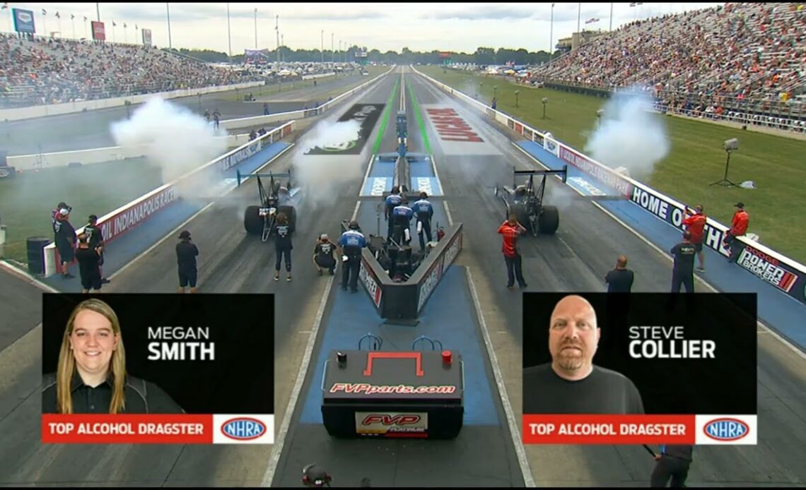 Steve Collier, Megan Smith, Top Alcohol Dragster, Qualifying Rnd3, Dodge Power Brokers, U S  Nationa