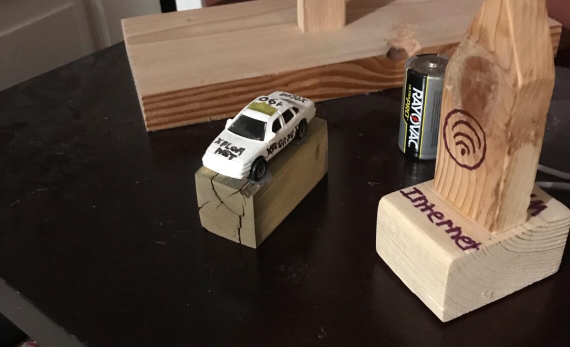 This is a Internet Car Stand that I made at Home Yesterday the one that it has the Ford Crown Victoria on it that Looks like the Internet Car on it that’s what I Made. : motorsports