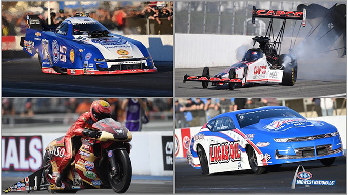 Torrence, Hight, Koretsky and M. Smith Take Provisional No.1 spots at NHRA Midwest Nationals