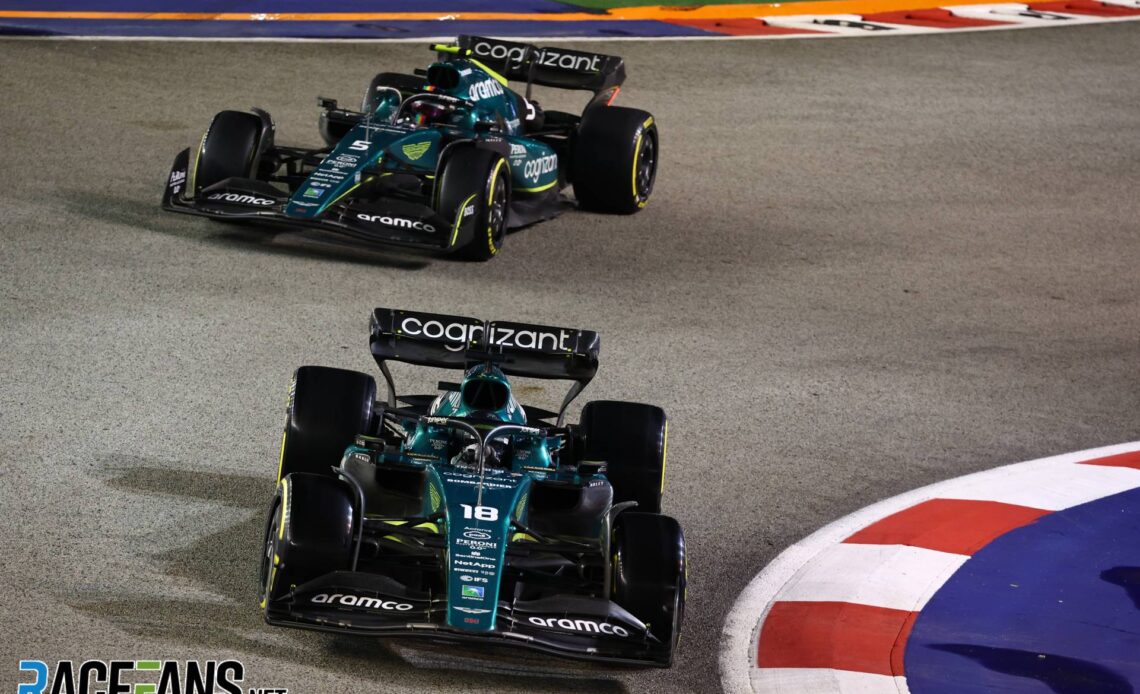 Lance Stroll, Aston Martin, Singapore, 2022