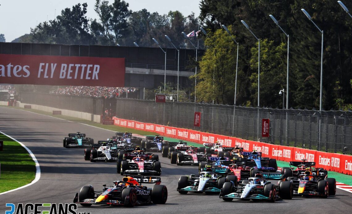 Race start, Autodromo Hermanos Rodriguez, 2022