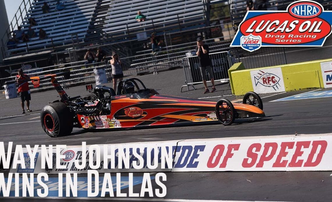 Wayne Johnson wins Top Dragster at Texas NHRA FallNationals