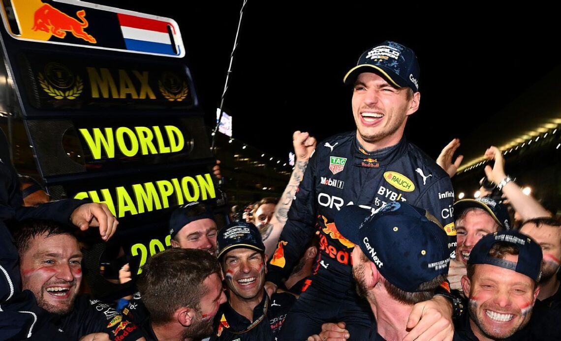 Where is Max Verstappen's championship trophy?