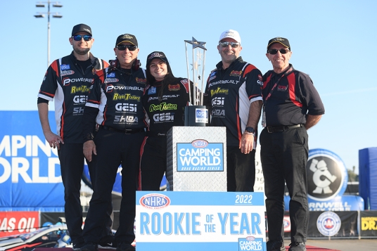 Pro Stock’s Camrie Caruso Named 2022 NHRA Rookie of the Year