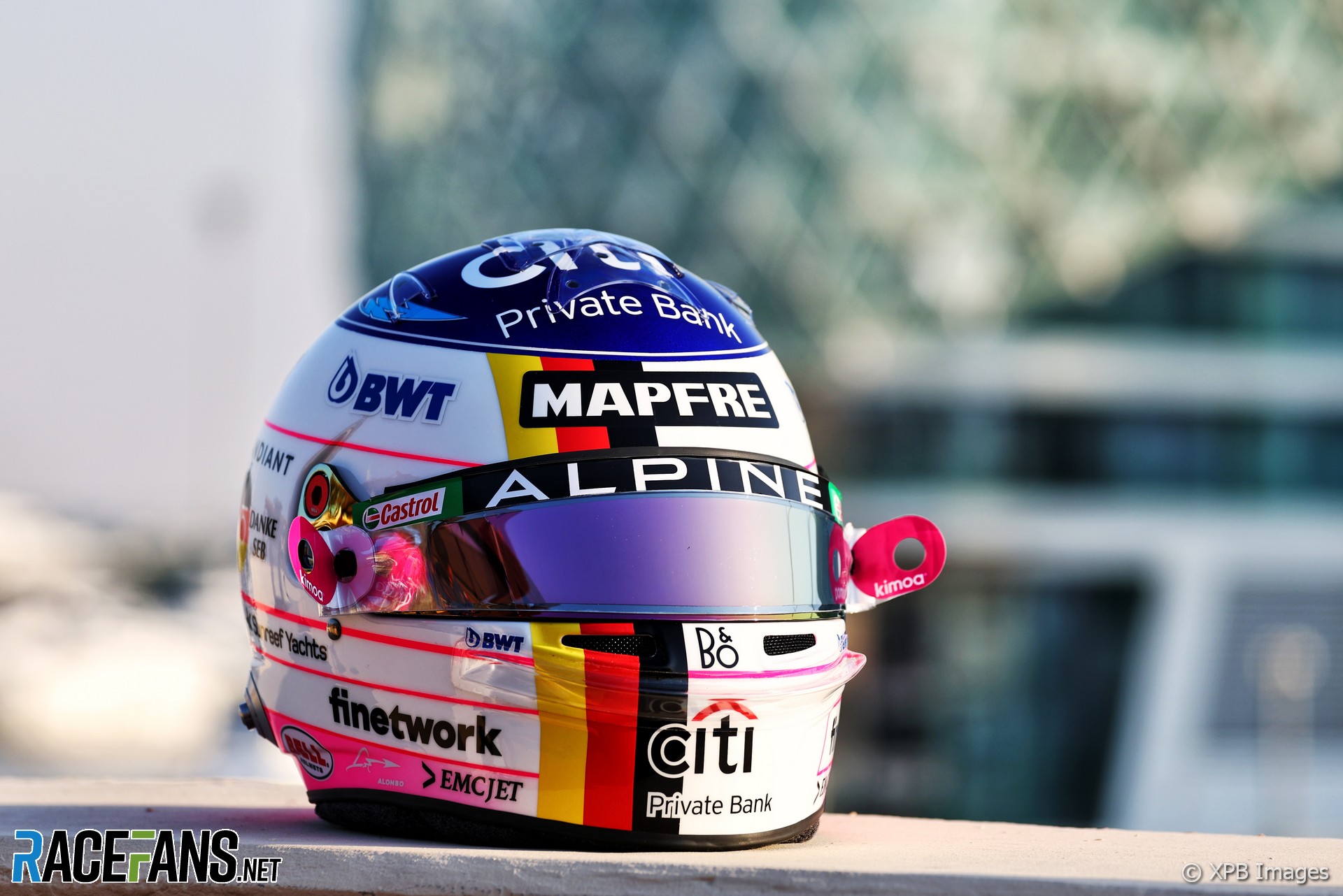 Fernando Alonso's 2022 Abu Dhabi Grand Prix helmet
