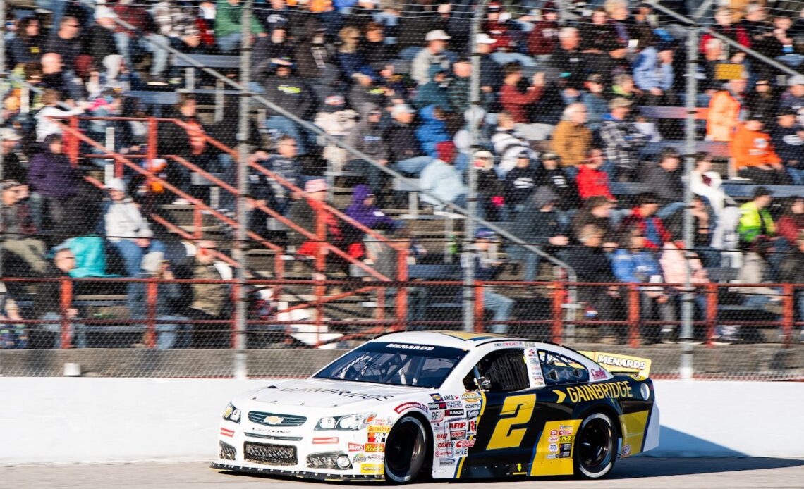 2022 ARCA Toledo Nick Sanchez, No. 2 Rev Racing Chevrolet, champion (Credit: Luke Hales/ARCA Racing)