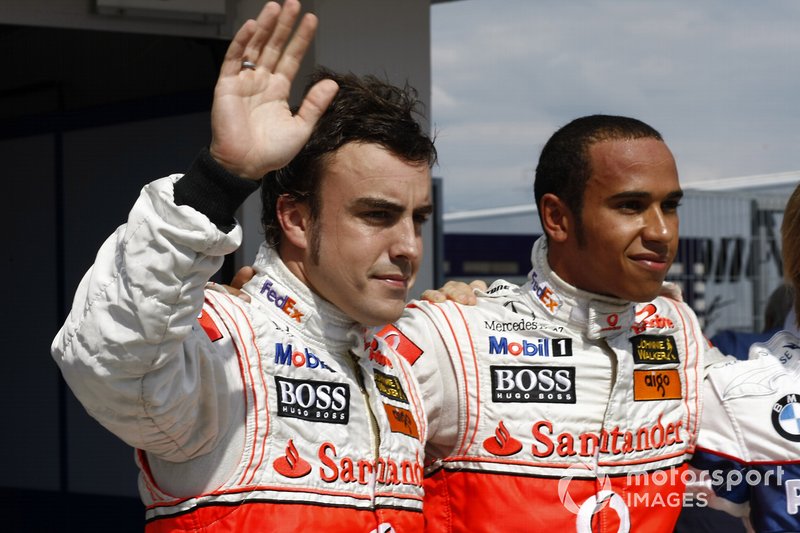 Lewis Hamilton, McLaren and Fernando Alonso, McLaren