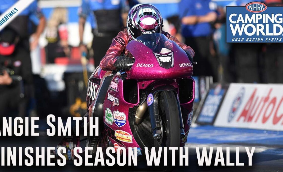 Angie Smith finishes season with Pro Stock Motorcycle Wally