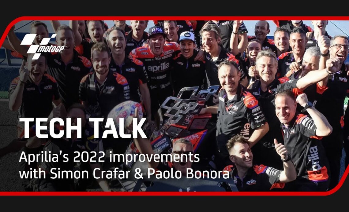 Aprilia's 2022 improvements 🔧 | Tech Talk with Simon Crafar and Paolo Bonora