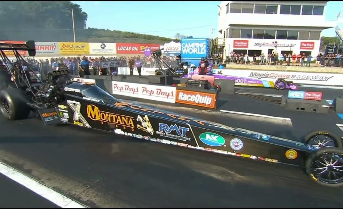 Austin Prock, Clay Millican, Top Fuel Dragster, Rnd 3 Qualifying, Pep Boys Nationals, Maple Grove Ra