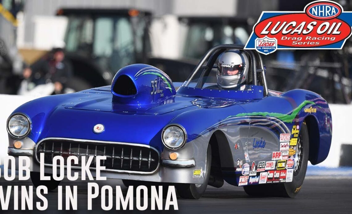 Bob Locke wins the Super Gas Championship with his win at Auto Club NHRA FInals