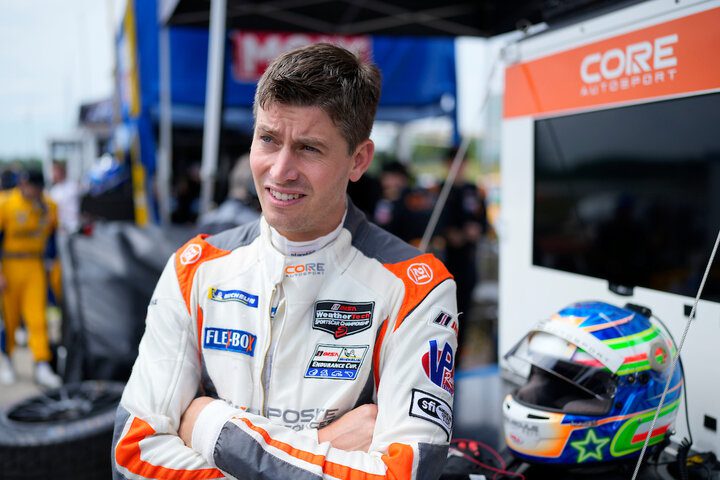 Colin Braun in the pits at Canadian Tire Motorsport Park, 7/1/2022 (Photo: Courtesy of IMSA)