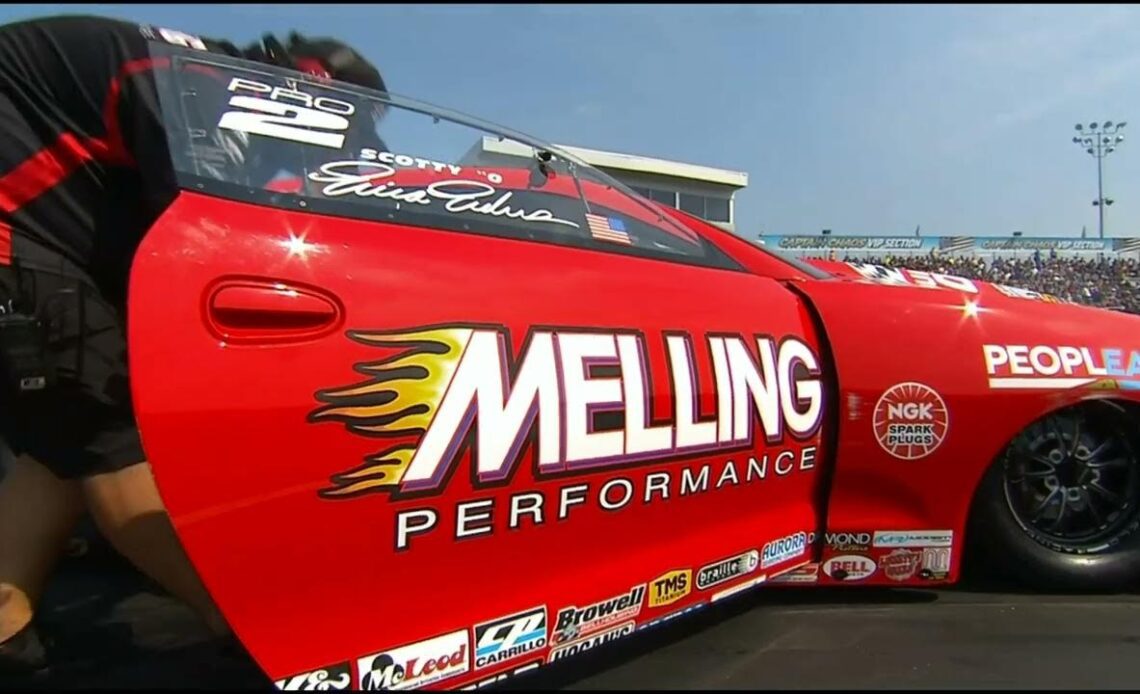 Erica Enders, Aaron Stanfield, Pro Stock Rnd 2 Qualifying, Pep Boys Nationals, Maple Grove Raceway,