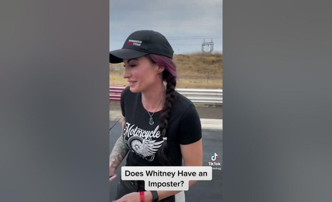 Female Motorcycle Drag Racer Has Imposter?