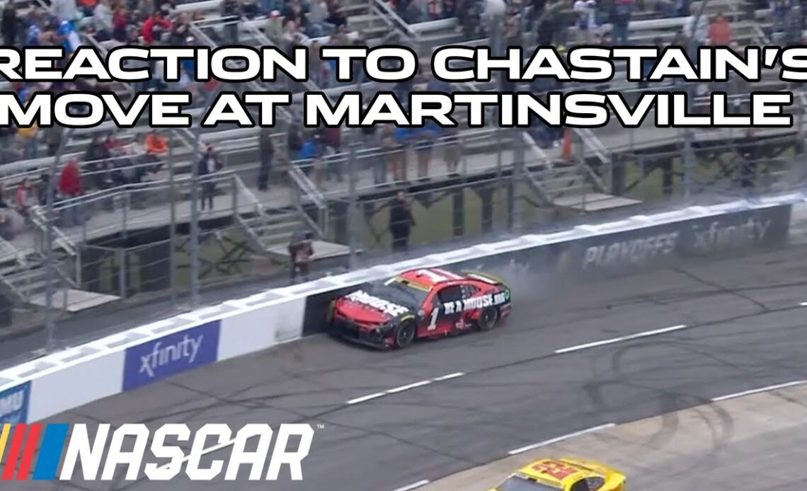 In-race reaction to Ross Chastain's wild move: NASCAR RACE HUB's RADIOACTIVE from Martinsville