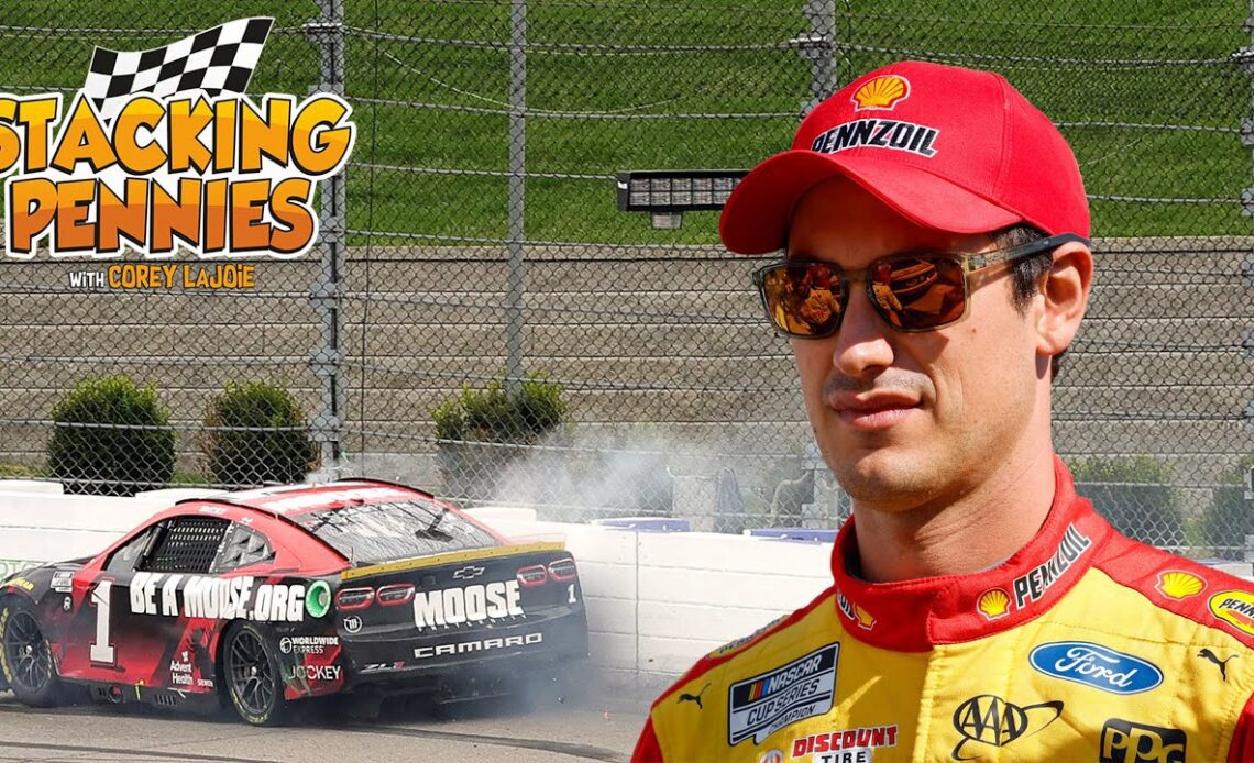 Joey Logano joins Stacking Pennies to break down Ross Chastain's move and Ty Gibbs vs Brandon Jones