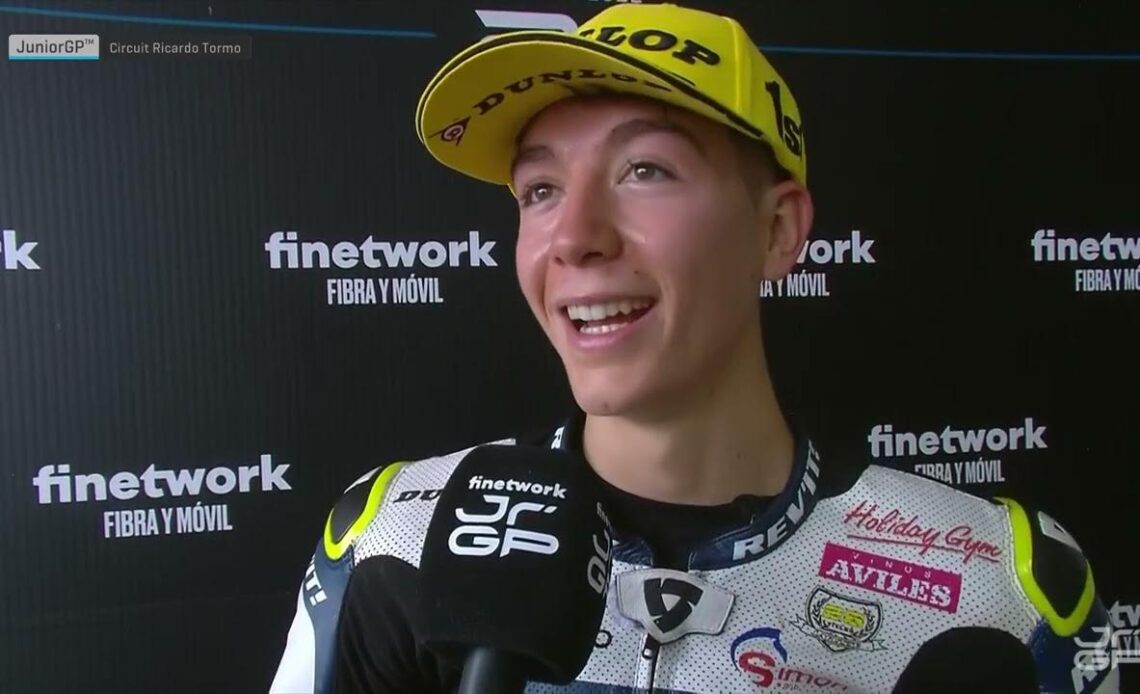 🎤 #JuniorGP Race 1 Winner Interview | Final Round Valencia 🇪🇸 | FIM JuniorGP™ World Championship 🏍️