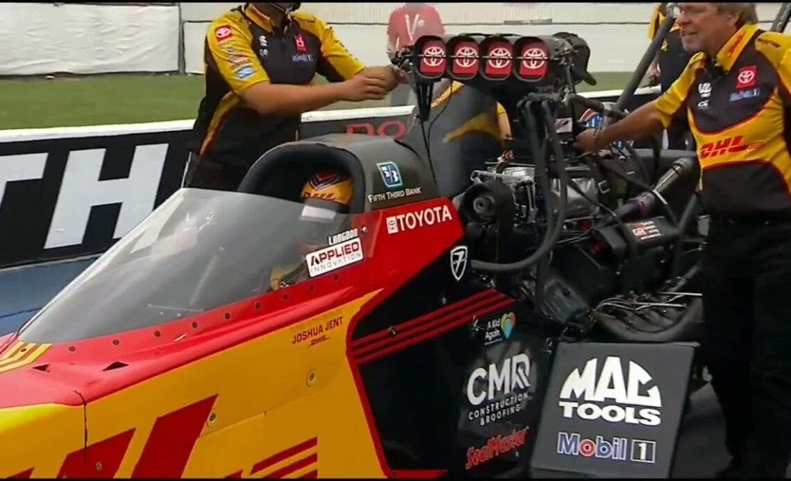Justin Ashley, Shawn Langdon, Mike Green, Top Fuel Dragster, Eliminations Rnd1, Dodge Power Brokers,