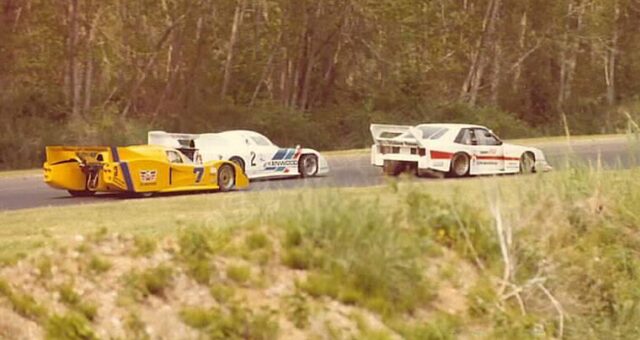 Lola T600 and March 81P in one of the first Group C/GTP duels at Lime Rock 1981