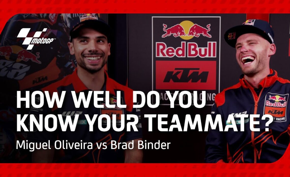 Miguel Oliveira vs Brad Binder ⚔️ | How well do you know your teammate?