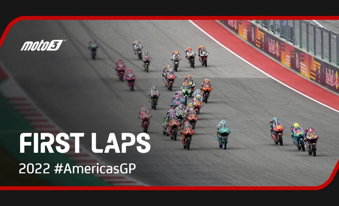 Moto3™ First Laps | 2022 #AmericasGP 🇺🇸