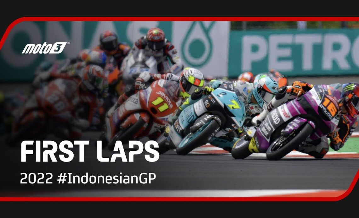 Moto3™ First Laps | 2022 #IndonesianGP 🇮🇩
