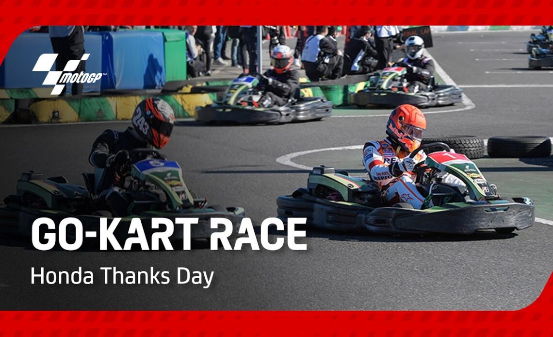 MotoGP and F1 stars battle it out in go-karts | Honda Thanks Day